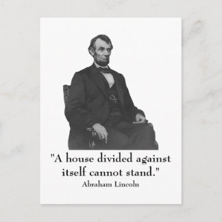 16. Präsident Abraham Lincoln Postkarte