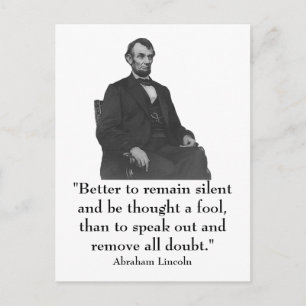 16. Präsident Abraham Lincoln Postkarte