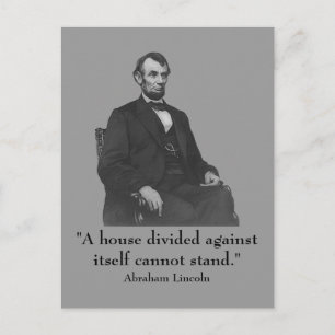 16. Präsident Abraham Lincoln Postkarte