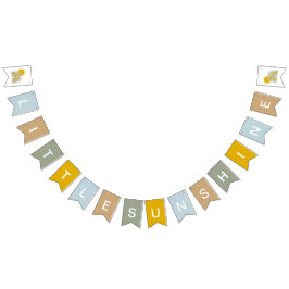 16 Rainbow Baby Shower Bunting Schild auf der Flag