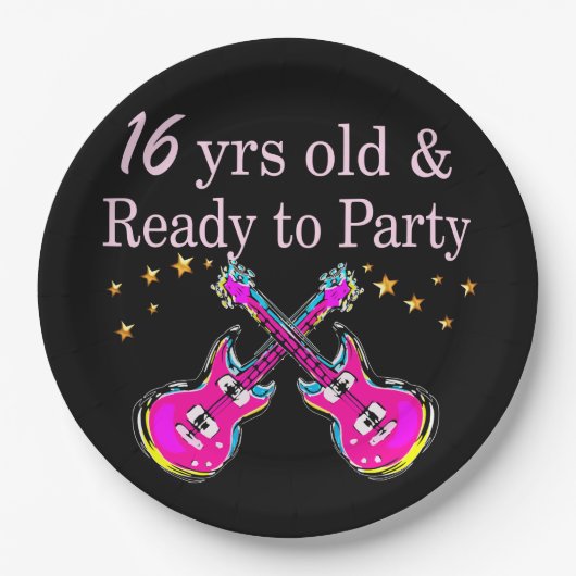 16. ROCK STAR PAPPTELLER (Vorderseite)