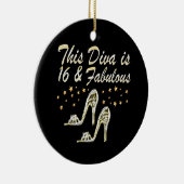 16. SILBER SHOE QUEEN KERAMIK ORNAMENT (Rechts)