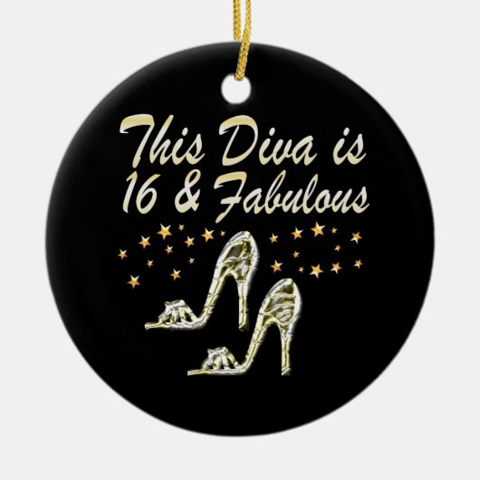 16. SILBER SHOE QUEEN KERAMIK ORNAMENT (Vorne)