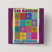 16 Surfer Los Angeles Button (Vorderseite)