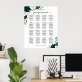 16 Tabelle Emerald Boho Blues Hochzeitstabelle Poster (Heimbüro)