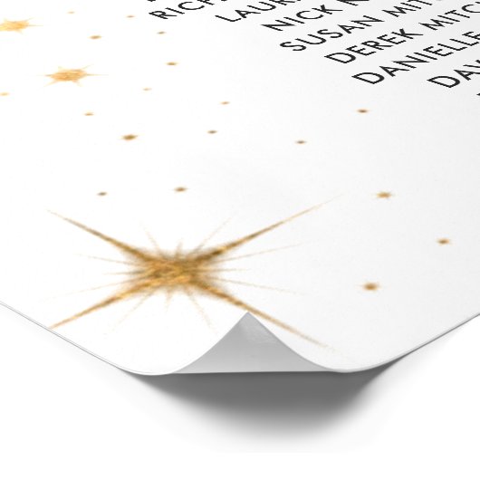 16 Tabelle oder weniger, Himmelsstatuszeichen Poster (Ecke)