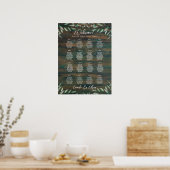16 Tabelle Rustikale Waldgrün Eukalyptus SITZ P Poster (Küche)