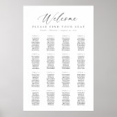 16 Tabellen Begrüßungszeichen Poster (Vorne)