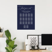 16 Tabellen Hochzeitssymbol Poster (Heimbüro)