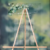 16 Tables Grüne Hochzeitsplanung Acrylschild (Neutral)