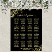 16 Tafelgoldkübel Hochzeitssattel Schwarz Poster