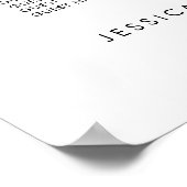 16 Tisch Elegant unsere Lieblings-Sitzkarte Poster (Ecke)