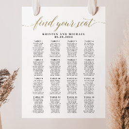 16 Tische 160 Gäste finden hier Ihre Sitzkarte Poster