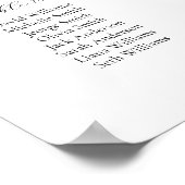 16 Tische einfach unsere Lieblings-Sitzkarte Poster (Ecke)