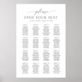 16 Tische Finden Sie Ihre Sitzplakette Poster (Vorne)