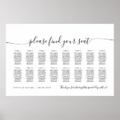 16 Tische für moderne Sitze Poster (Vorne)