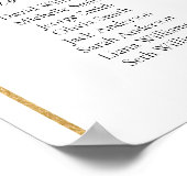 16 Tische Gold Arch Finden Sie Ihre Sitzkarte Poster (Ecke)