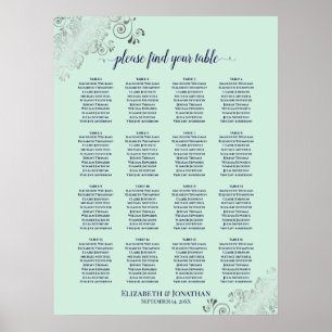 16 Übersicht über die Hochzeitssitze der Marine un Poster