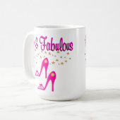 16 UND FABULOUS 16. GEBURTSTAG KAFFEETASSE (Vorderseite Links)