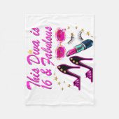 16 UND FABULOUS DIVA FLEECEDECKE (Vorderseite)