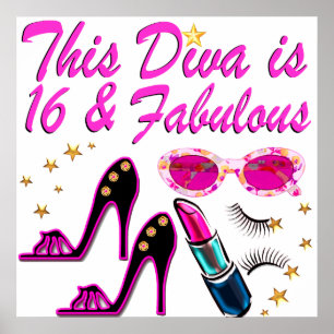 16 UND FABULOUS DIVA POSTER