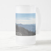 16-UNZE-MATTIERTE GLASTasse Mattglas Bierglas (VorderseiteRechts)