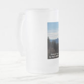 16-UNZE-MATTIERTE GLASTasse Mattglas Bierglas (Vorderseite Links)