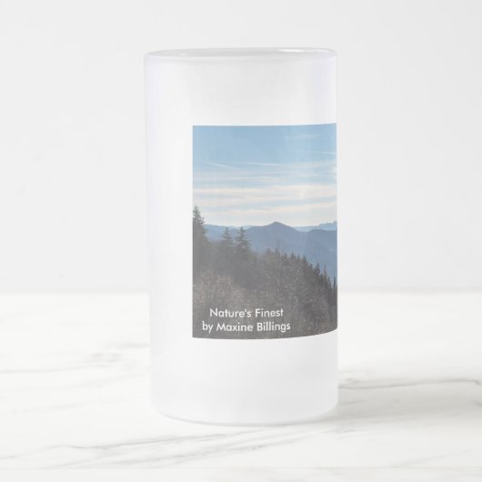 16-UNZE-MATTIERTE GLASTasse Mattglas Bierglas (Mittel)