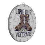 #16  Veteranen-Dart-Scheibe  Dartscheibe (Vorderseite Links)