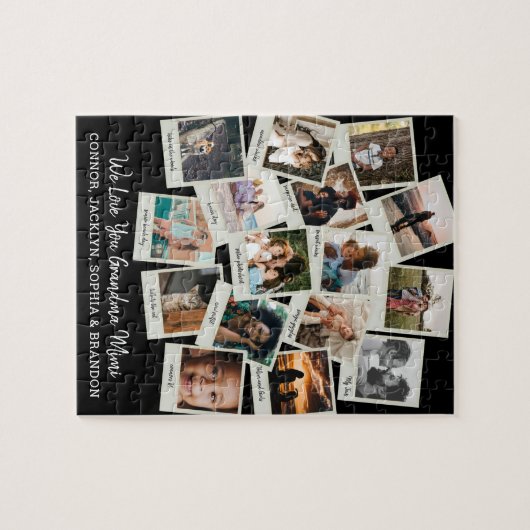 16 Vintag Snapshots Foto Oma Puzzle (Horizontal)