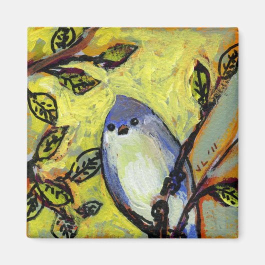 16 Vögel, Nr. 12 - Square Magnet (Vorne)