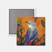 16 Vögel, Nr. 13 - Square Magnet (Vorderseite/Rückseite)