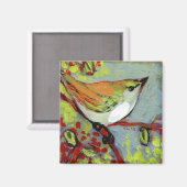 16 Vögel, Nr. 15 - Square Magnet (Vorderseite/Rückseite)