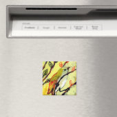 16 Vögel, Nr. 7 - Square Magnet (In Situ (Geschirrspüler))
