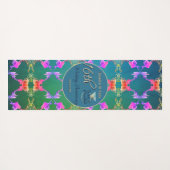 16. Wachs & Statice Blume Jahrestag Yogamatte (Rückseite (Horizontal))