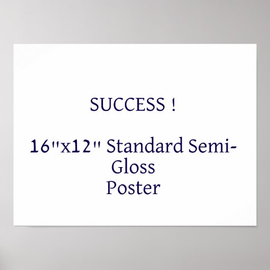 16"x12" Standard-Halbglanzposter Poster (Vorne)