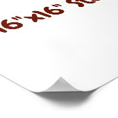 16"x16" Standard-Hochglanzposter Poster (Ecke)
