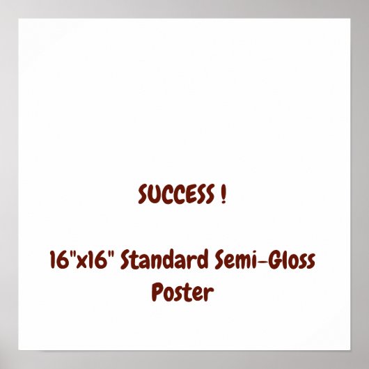 16"x16" Standard-Hochglanzposter Poster (Vorne)