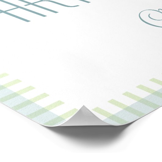 16"x20" Blue Line Poster $13,50 (Ecke)