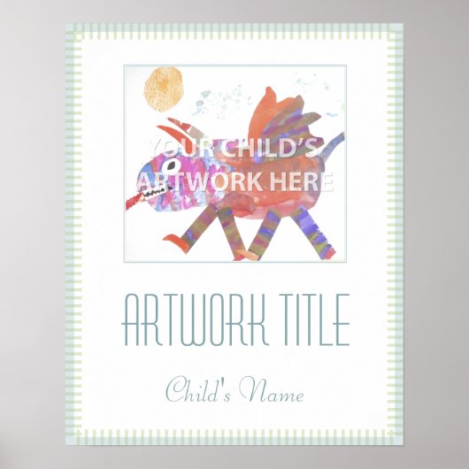 16"x20" Blue Line Poster $13,50 (Vorne)