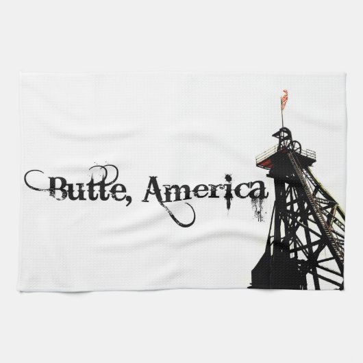 16" x24" Butte, Amerika-Geschirrtuch Geschirrtuch (Horizontal)