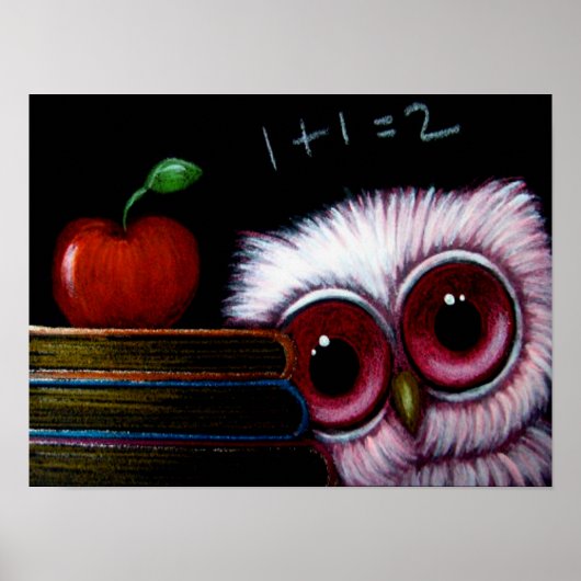 16" x 12" JUNGE ROSA EULE BACK TO SCHOOL POSTER (Vorne)