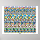 16" x 14" "Sailing" 3D-Poster von Magic Eye® Poster (Vorne)