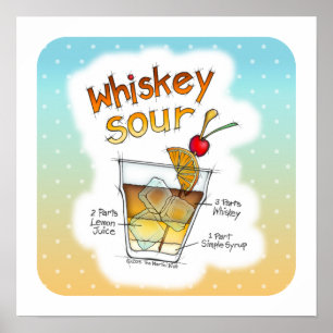 16" x 16" PLAKAT, WHISKY-SAURE Poster