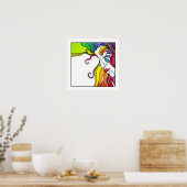 16" X 16" POSTER Electra Pop Art Diva (Küche)