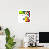 16" X 16" POSTER Electra Pop Art Diva (Heimbüro)