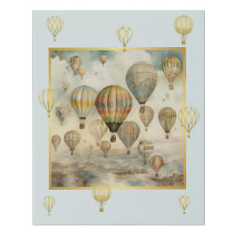 16 x 20 Heißluftballons Imitate überzogen Canvas d Künstlicher Leinwanddruck