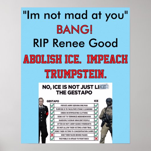 16 x 20 inch rally poster (Vorne)