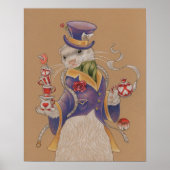 16" x 20", Mad Hatter Ferret Poster (Matte) (Vorne)