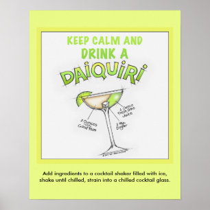 16" x 20" POSTER - BLEIB RUHIG UND TRINK EINEN DAI
